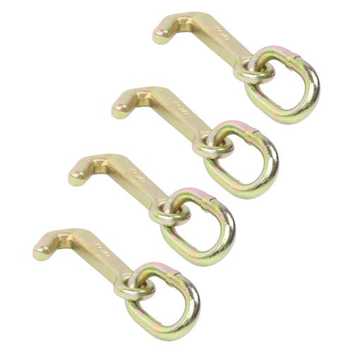 Solid Spare 4 Pack 5/16 Inch G70 Mini J Hook Hook 5400 Lbs Working Load Limit Towing Hooks