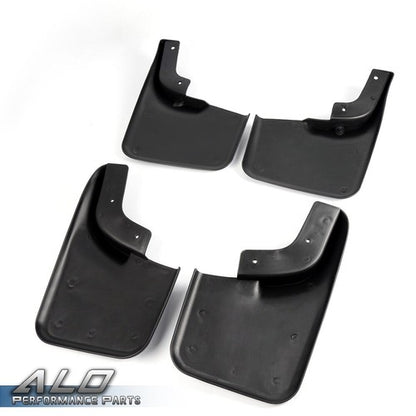 Solid Spare Front Rear Set Splash Mud Guards Flaps Fit for 04-14 Ford F-150 w/ Fender Flares