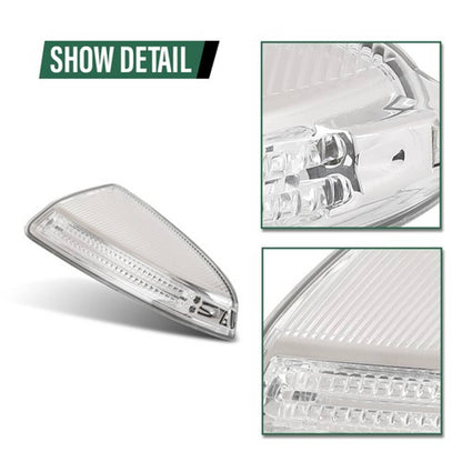 Solid Spare Door Mirror Turn Signal Light LH Fit For 08-14 Mercedes Benz C250 C300 C350 C63