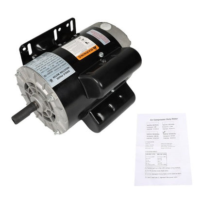 Solid Spare 3 HP SPL 3450RPM Electric Motor Compressor Duty 56Frame 1Phase 115/230 Volts New