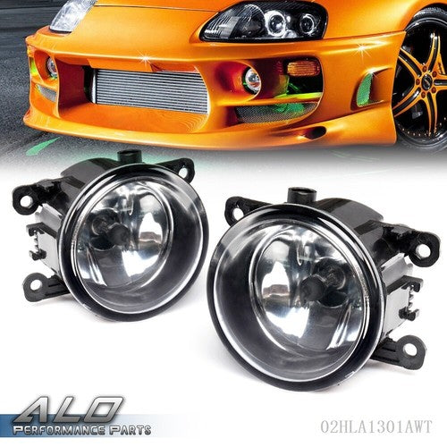 Solid Spare Right&Left Side Fog Light Lamp + H11 Bulb Fit For Acura Honda Ford Nissan Suzuki