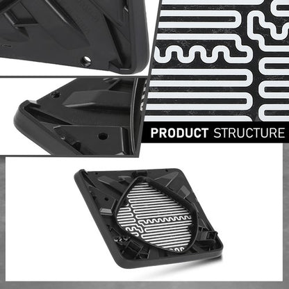 Solid Spare Fit For 08-16 Ford F250 350 450 Super Duty Upper Heated Tow Mirror Glass LH RH