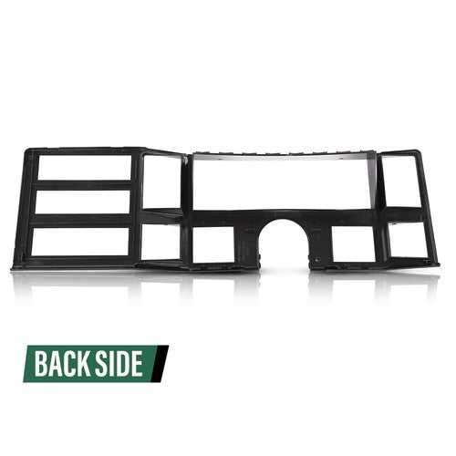 Solid Spare Fit For 84-1996 Jeep Cherokee XJ Comanche Dash Radio Bezel Instrument Trim Gray