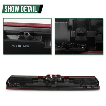 Solid Spare Fit For 2019-2025 Chevy Silverado GMC Sierra Third Brake Light w/ 2 Camera Holes