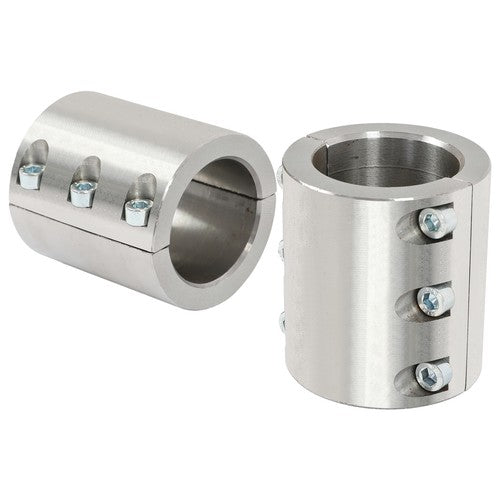 Solid Spare 2PCS Universal 1.75'' 1 3/4‘’ Steel Bolt On Tube Clamps Weld Roll Cage Mount