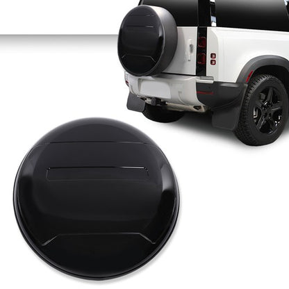 Solid Spare Fit For 20-23 Land Rover Defender Spare Tyre Tire Cover Wheel Cover Black
