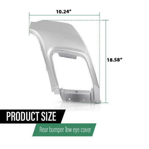 Solid Spare Fit For 12-18 Land Rover Range Rover Evoque Dynamic Rear Bumper Tow Eye Cover