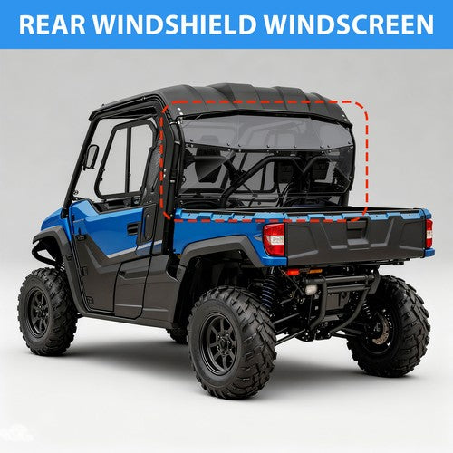 Solid Spare For Yamaha Viking 700 2013-Up 2014 15 16 UTV Tinted Rear Windshield Windscreen