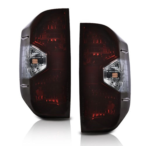 Solid Spare Fit For 14-21 Toyota Tundra Smoke Rear Tail Lights Brake Lamps Assembly Pair