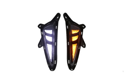 Pair LED Fog Lights DRL Turn Signal Light LH + RH For 2016-2019 Toyota CHR C-HR