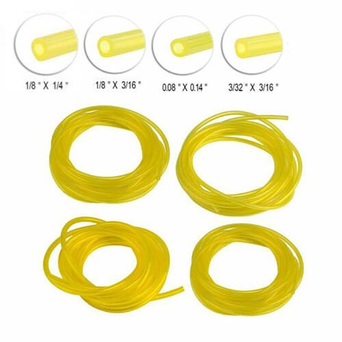 Solid Spare NEW Fuel Line Hose Tygon Tube w/ 4 Sizes Tubing for Common 2 Cycle Small Engine