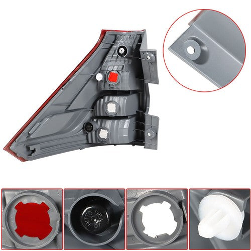 Solid Spare Fit For 2012-2014 Honda CR-V Red Right Passenger Side Taillight Brake Lamps New