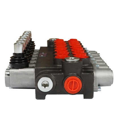 Solid Spare 7 Spool Hydraulic Directional Control Valve 13gpm P40 Double Acting Cylinder