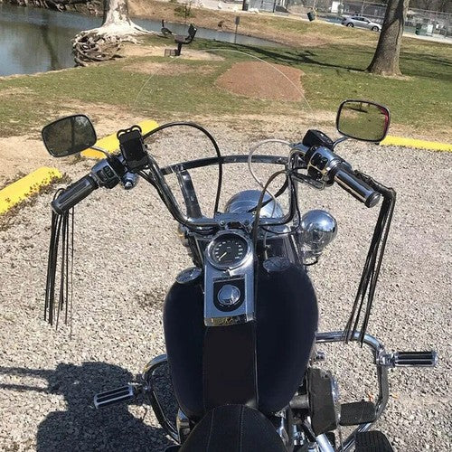 Solid Spare 26" Acrylic Windscreen Windshield For Harley Softail Deluxe Fat Boy FLS 2000-17