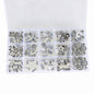 Solid Spare 150 Pack Aluminum Rivet Nut Kit Rivnut Nutsert Standard Inch SAE Imperial