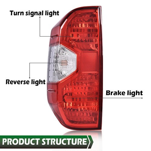 Solid Spare Fit For 14-21 Toyota Tundra Tail Light Brake Lamp Replacement Driver Side