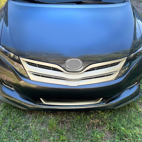 Solid Spare Fits Toyota Venza 2013-2016 Front Upper Grille Grill Silver Factory Replacement