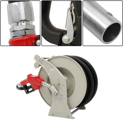 Solid Spare For Tank Truc 1"x 50FT Fuel Hose Reel 300 PSI Fuel Hose Reel with Fueling Nozzle