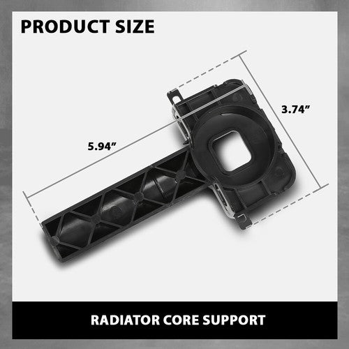 Solid Spare Lower Radiator / Core Support Mount Bracket Fit For 12-18 Audi A6 A7 4G0805201