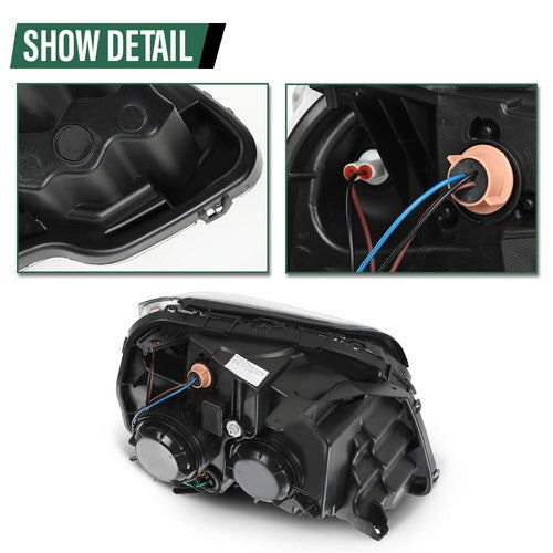 Solid Spare Fit For 10-15 GMC Terrain SL/SLT/SLE Halogen Headlight Assembly Left Side