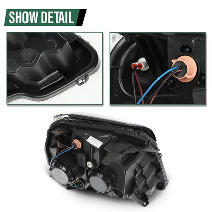 Solid Spare Fit For 10-15 GMC Terrain SL/SLT/SLE Halogen Headlight Assembly Left Side