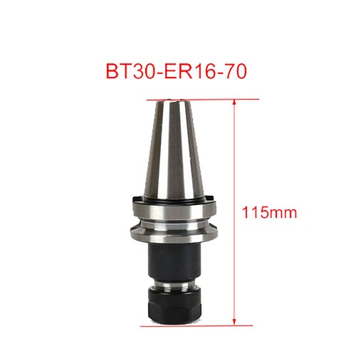 Solid Spare 4 Pcs New BT30-ER16 Collet Chuck W. 70mm Gage Length M12 Threads