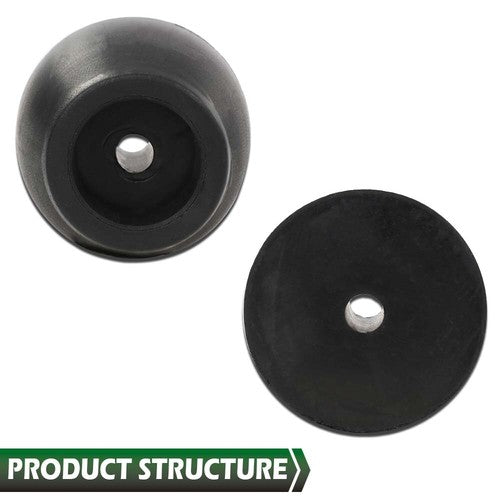 Solid Spare 2pcs Cargo Trailer Truck Replacement Ramp Door Rubber Bumpers Stop Cone 2" Tall