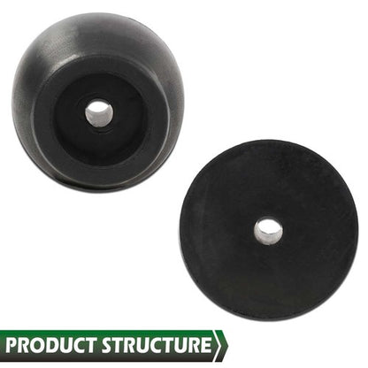 Solid Spare 2pcs Cargo Trailer Truck Replacement Ramp Door Rubber Bumpers Stop Cone 2" Tall