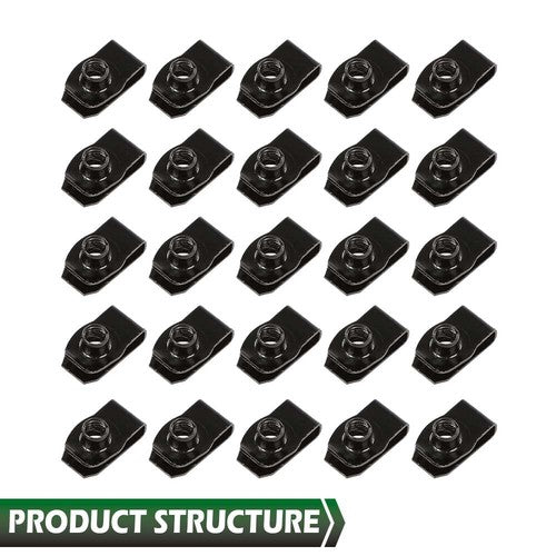 Solid Spare New 5/16-18 x 7/8" x 3/4" Washer 1/2" Hex Head Fender Bolts & U Nuts Body Kit