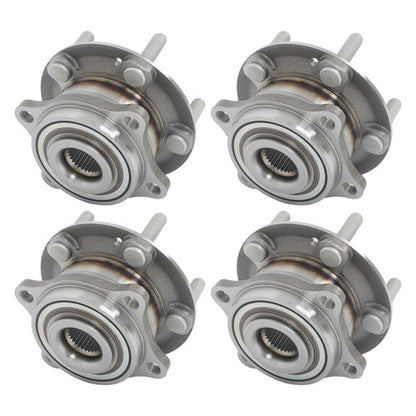Solid Spare 4pcs AWD For Hyundai Santa Fe 2007-14 Sorento 11-15 Front Rear Wheel Hub Bearing