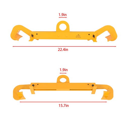 Solid Spare 15.7-22.4" Vertical Drum Clamp Lifter for 55 Gallon Steel& Plastic Drums 1100LBS