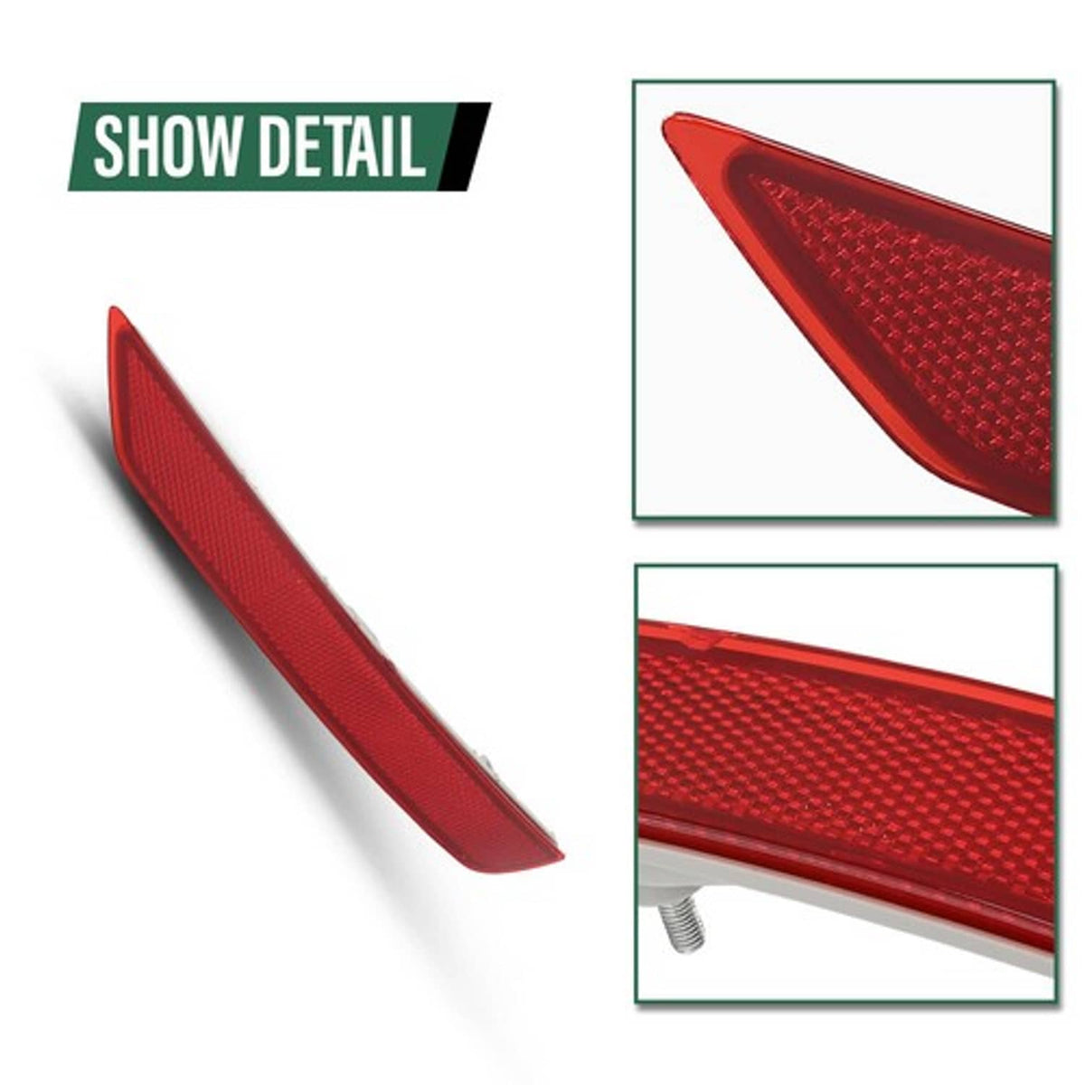 Solid Spare Fit For 2009-2018 Subaru Forester Rear Bumper Reflector Light Right Side Red
