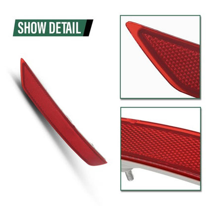 Solid Spare Fit For 2009-2018 Subaru Forester Rear Bumper Reflector Light Right Side Red