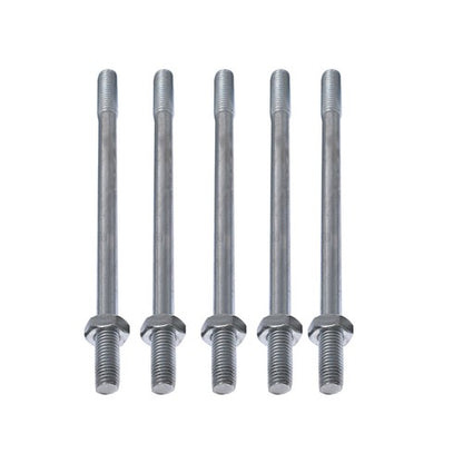 Solid Spare 5 Spool 3625PSI Hydraulic Monoblock Double Acting Control Valve 11 GPM SAE Ports
