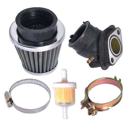 Solid Spare 150cc Carburetor GY6 24mm W/ Air Filter Intake Fuel Kit For Roketa Gokart
