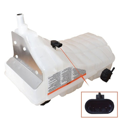 Solid Spare Fit For 08-11 Peterbilt 365 Coolant Reservoir Tank W/Cap & Sensor AM-2804282367