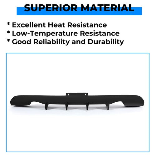 Solid Spare Rear Lower Bumper JDM Style Diffuser Lip For 03-07 Infiniti G35 2DR Coupe Black
