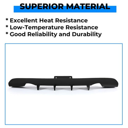 Solid Spare Rear Lower Bumper JDM Style Diffuser Lip For 03-07 Infiniti G35 2DR Coupe Black