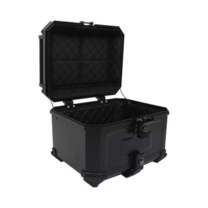 Solid Spare Motorcycle Top Case Waterproof Rear Tour Box with Security Lock Helmet Case 45L