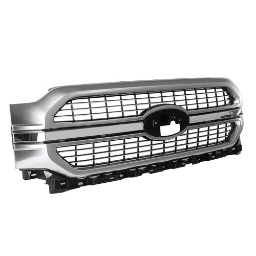 Satin Aluminum Front Bumper Grille Grill For 2021-2023 Ford F-150 F150 Limited
