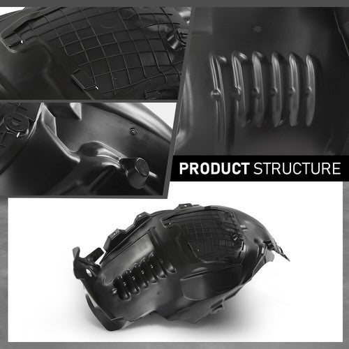 Solid Spare Fit For 2015-2021 Mercedes-Benz W205 C-Class Front Left+Right Side Fender Liner