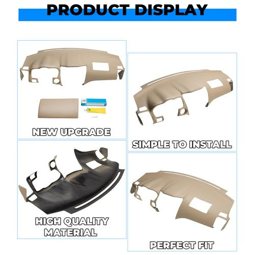 Solid Spare Dashboard Molded Dash Cover For 2004-09 Lexus RX330 R350 w/o Center Speaker Hole