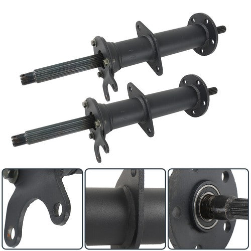 Solid Spare 40 Inch Rear Axle Kit with 4 Stud Hub Fit For 7 Inch and 8 Inch wheels