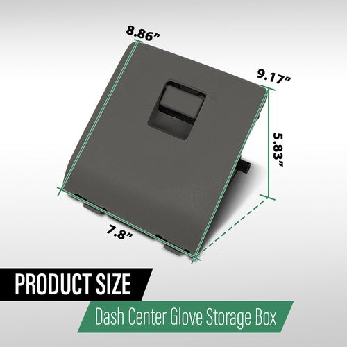 Solid Spare Dash Knee Center Glove Storage Cubby For 05-07 Ford F250 F350 Super Duty Gray