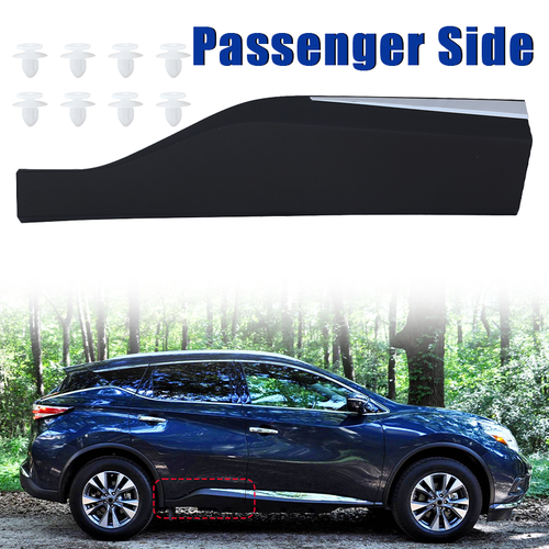 Rear Passenger Side Door Lower Chrome Trim Molding For 2015-2021 Nissan Murano