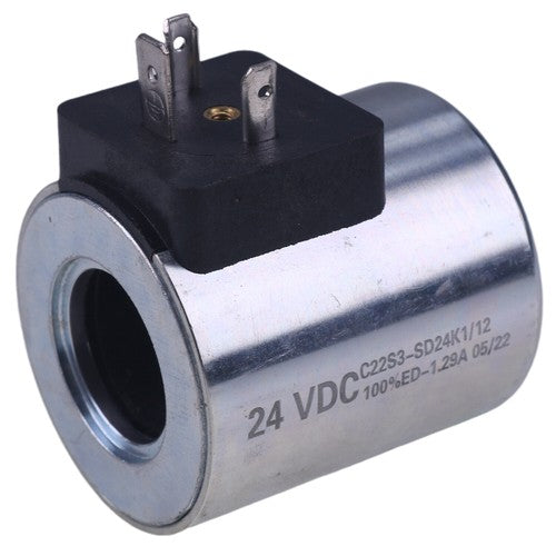 Solid Spare Solenoid Valve Coil S1-024000 24VDC for Parker 028000 012000 2.72 1.15 1.29A