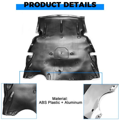 Solid Spare Engine Splash Shield For BMW 328i 2012-2016 Front Lower F30 Sedan/230i 2017-2021