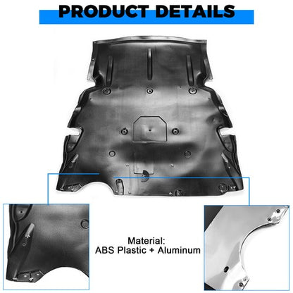 Solid Spare Engine Splash Shield For BMW 328i 2012-2016 Front Lower F30 Sedan/230i 2017-2021