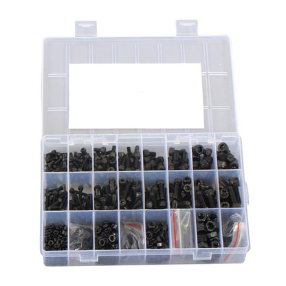 Solid Spare 720PCS M3 M4 M5 M6 bolt and nut combination kit surface oxidation Alloy steel