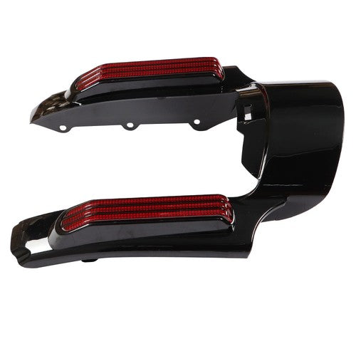 Solid Spare Rear Fender Fascia w/LED Light Lamp Set For Touring Electra Glide 2014-Up